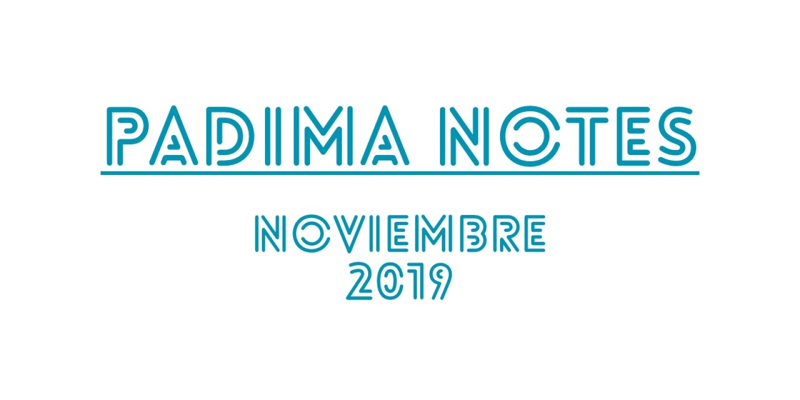 PADIMA NOTES noviembre 2019